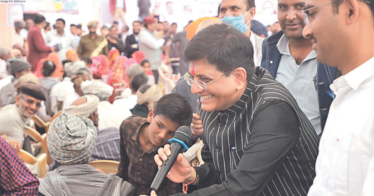 Piyush Goyal engages with villagers, stresses on Govt schemes